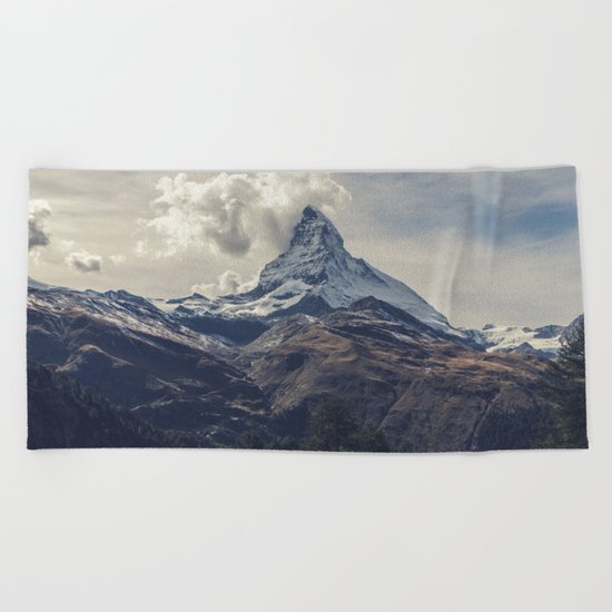 Mountain Landscape Beach Towel