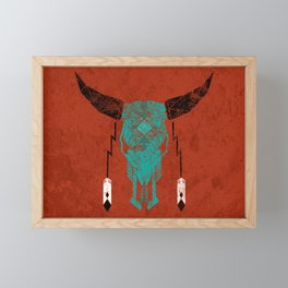 Southwest Skull Framed Mini Art Print