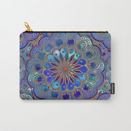 Mandala with Silk Effect Carry-All Pouch