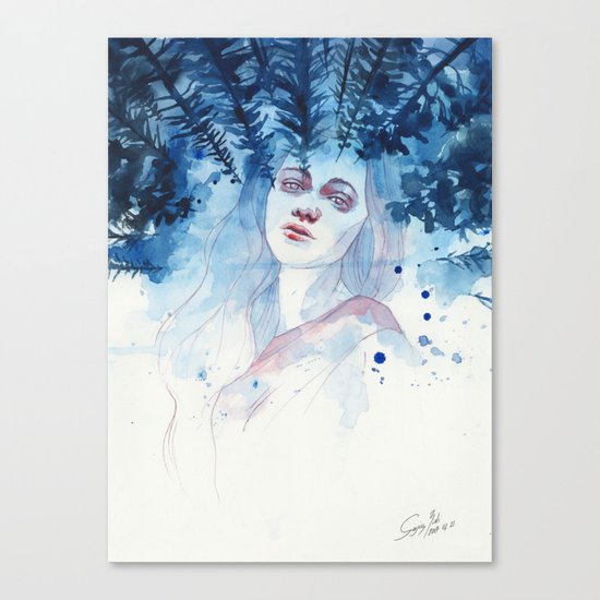 Underneath the moonlight Canvas Print