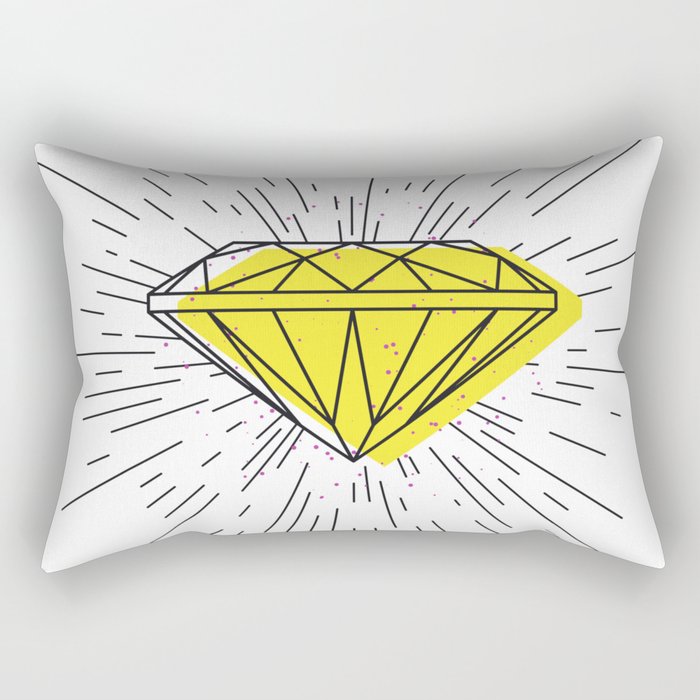 Shiny diamond Rectangular Pillow