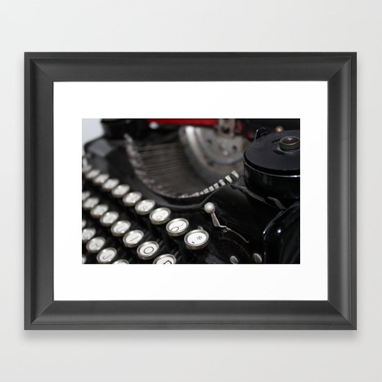 Type Framed Art Print