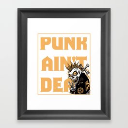 Punkrock Skull Framed Art Print