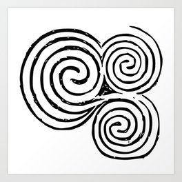 Newgrange Celtic Triskelion Art Print