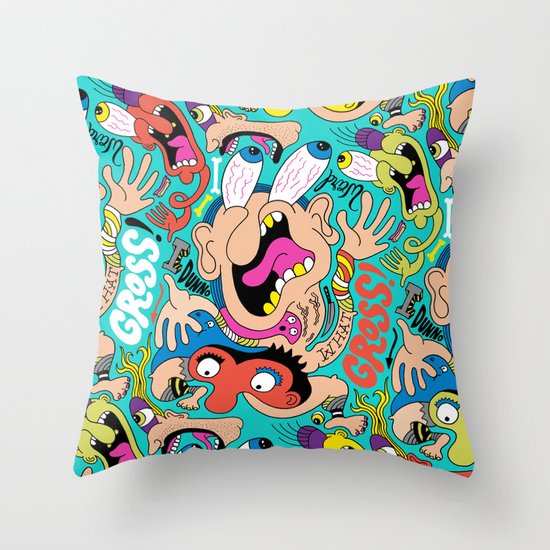 Weird Pattern Throw Pillow