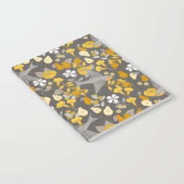 Golden Pears and Birds Notebook