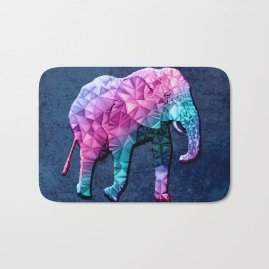 abstract elephant Bath Mat
