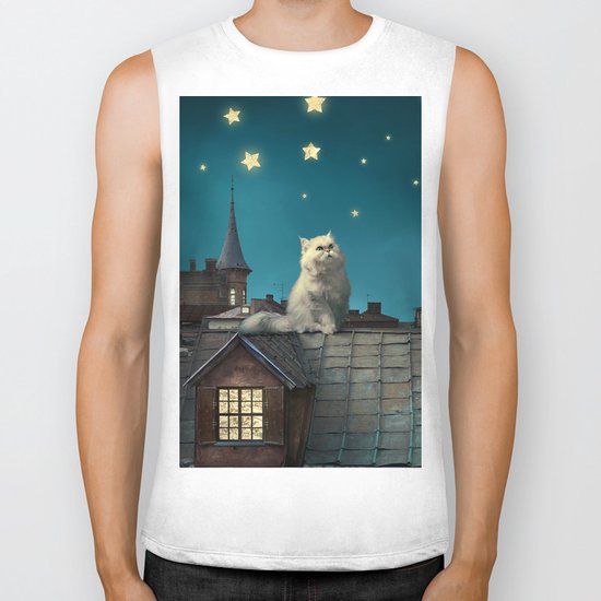 Star Cat Biker Tank