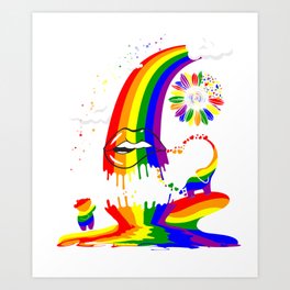 Pride trip rainbow design  Art Print