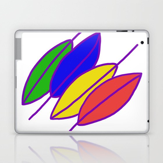 Rainbow Leaves Laptop & iPad Skin