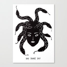 Bad Snake Day Canvas Print