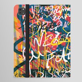Graffiti Pop Art Writings Music by Emmanuel Signorino iPad Folio Case