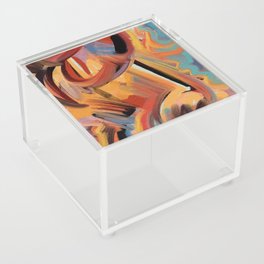 Sacred Fire Dream Abstract Art by Emmanuel Signorino Acrylic Box