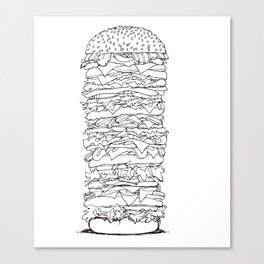 Giant Burger Canvas Print