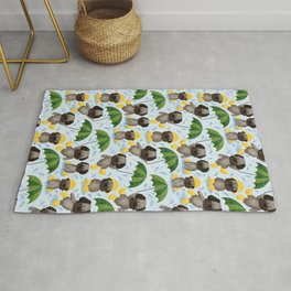 Dogs in Wellies Area & Throw Rug