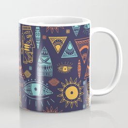 Maya Tribal Ethnic Pattern Coffee Mug | Culturamaya, Civilization, Ethnic, Mayan, Mesoamerican, Graphicdesign, Maya, Background, Religion, Mesaverde 