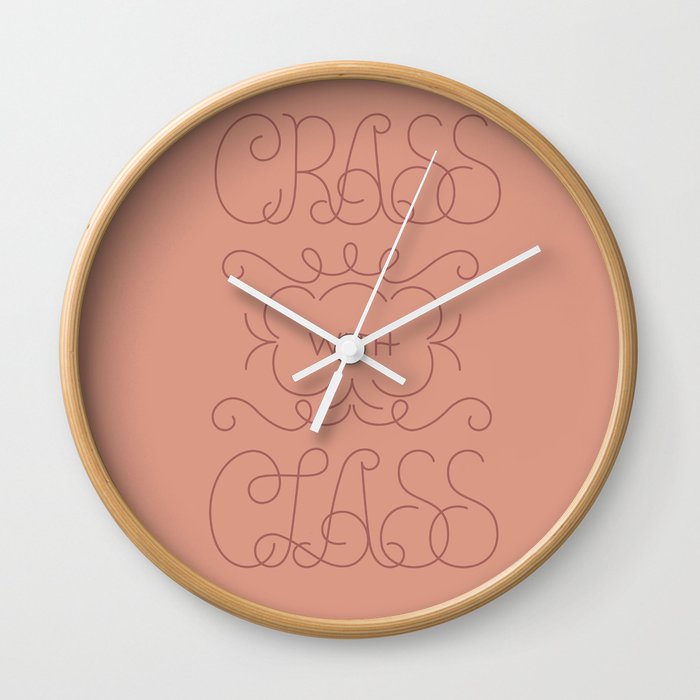 Crass with Class Wall Clock