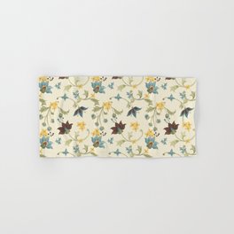 Folk Art Flowers (Cream) Hand & Bath Towel