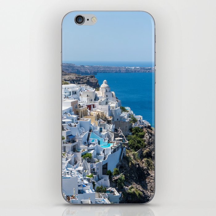 Santorini, Greece, Coastal, Cobalt Blue Ocean  iPhone Skin