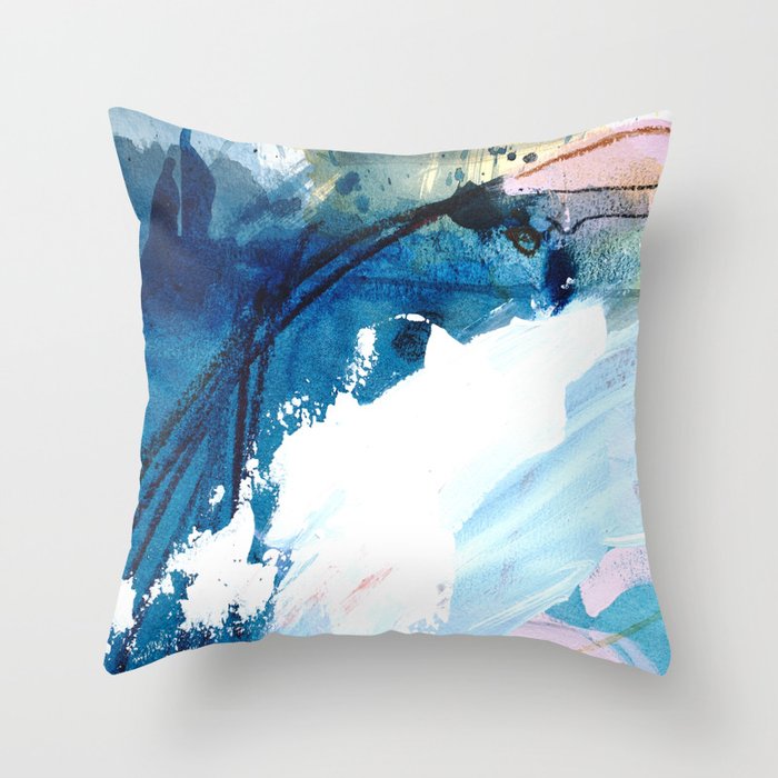 Swimmers #3 Throw Pillow