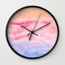 Sunset Colorwash Wall Clock