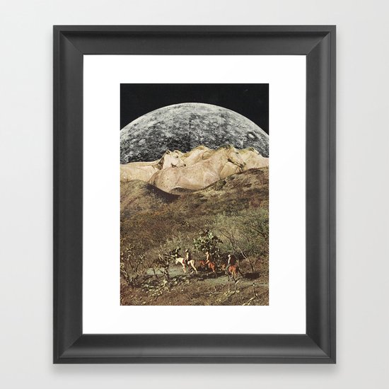 wild horses Framed Art Print