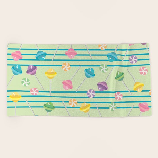 Lollipop Fever Beach Towel