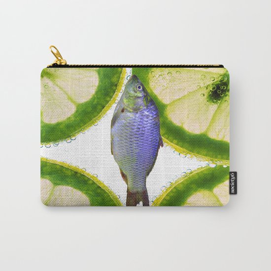 Lime Fish Carry-All Pouch