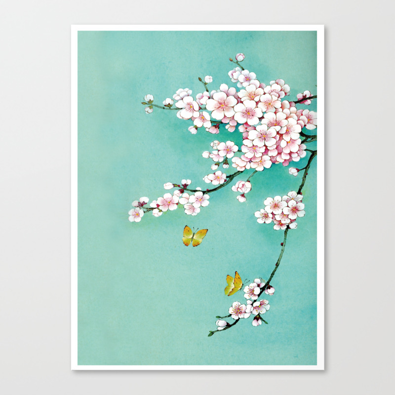 Dreamy Cherry Blossom Canvas Print By Jinartstudio Society6