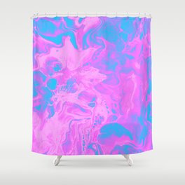 Beautiful Liquid Ink Design Pattern Shower Curtain