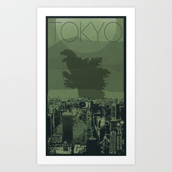 Every City Has Its Creature - Tokyo Art Print