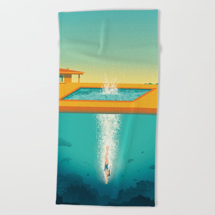 Beneath the Surface Beach Towel