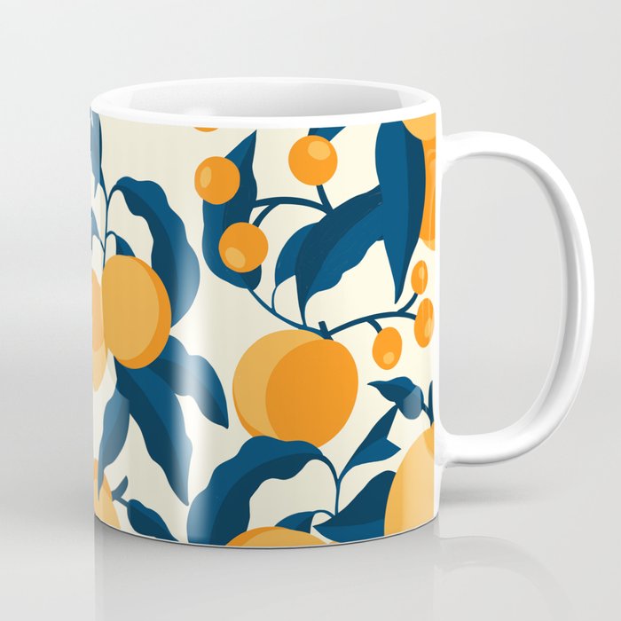 Vintage Apricot Pattern Coffee Mug