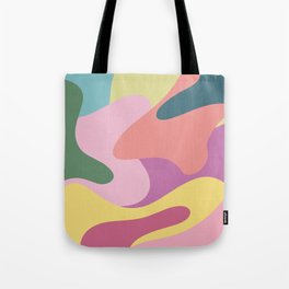 Rainbow Paint Splashes - pastel pink coral green blue navy Tote Bag