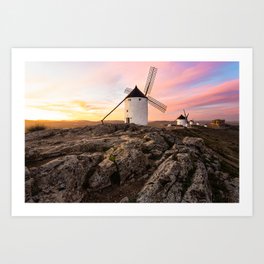 Old windmill in Spain Art Print