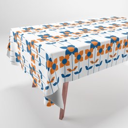 Flower Birds Pennsylvania Dutch Mod Style Tablecloth