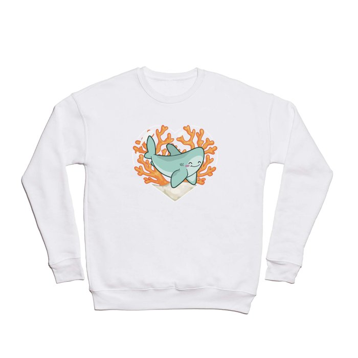 BYTE the Great White Shark Crewneck Sweatshirt