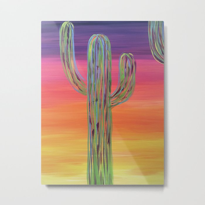 Cactus of Color Metal Print