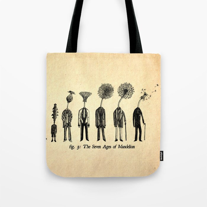 The Seven Ages of Mandelion Tote Bag