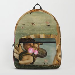 Botticelli's Bubble Gum Contest The Birth of Venus "renaissance" pop art painting Backpack | Dinningroom, Blowing, Italy, Popart, Tongueincheek, Bubblegum, Humorous, Florence, Italian, Chewing 