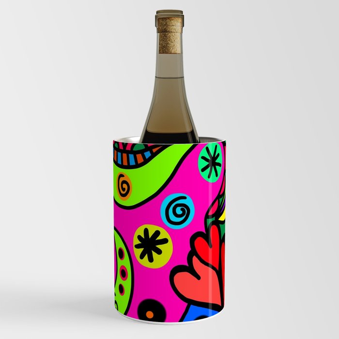Bright Doodle Wine Chiller