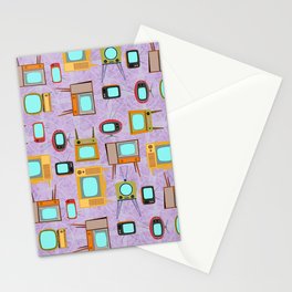 Retro TV Party Stationery Card