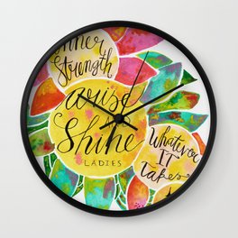 Arise & Shine Wall Clock