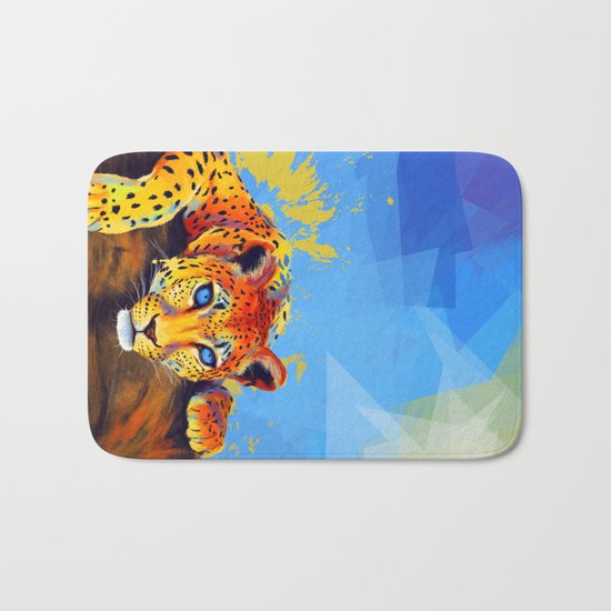 Tree Leopard Bath Mat