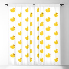 Yellow rubber duck Blackout Curtain