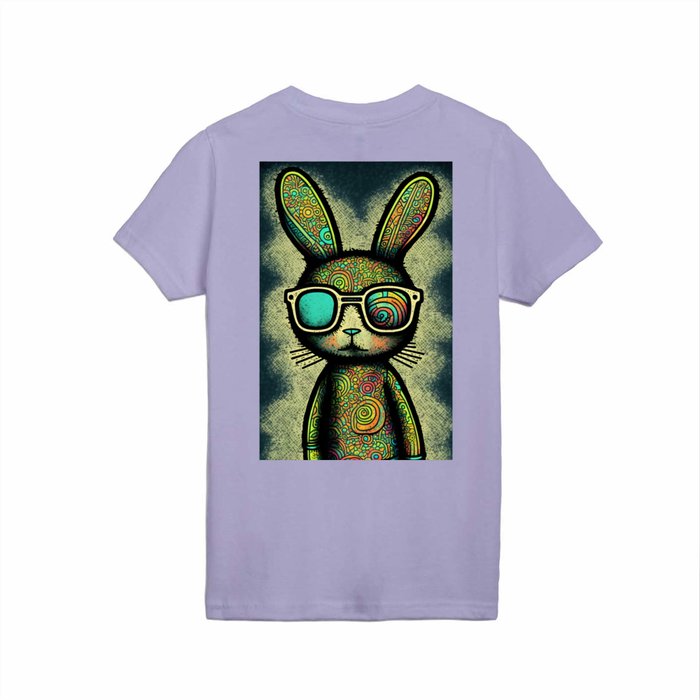 Cool Bunny With Sunglasses Kids T Shirt