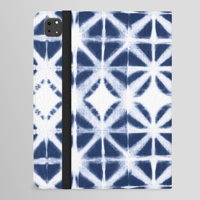 Moroccan design white and indigo blue iPad Folio Case