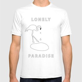 flamingo lonely paradise T Shirt