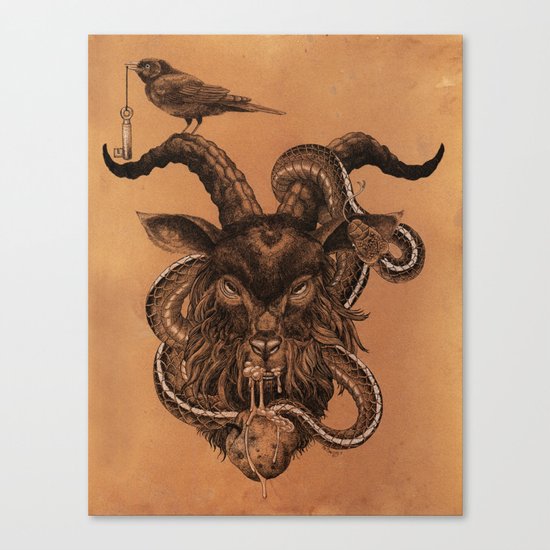 Coffee Goat Canvas Print