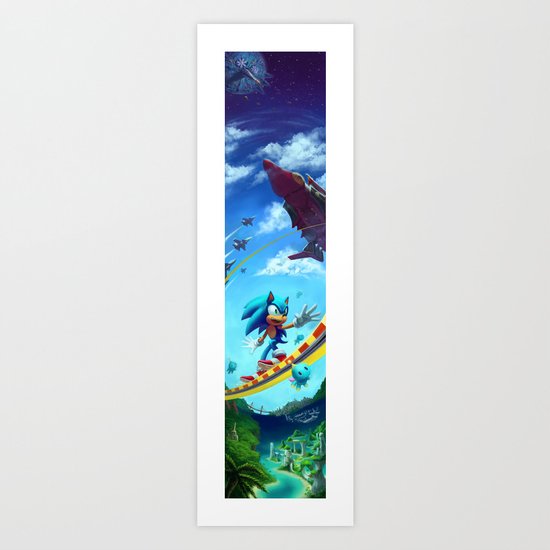 Sonic The Hedgehog Art Print